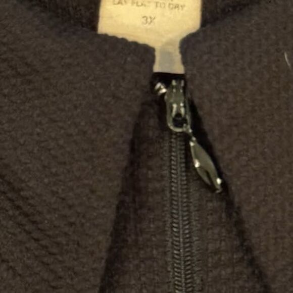 Portocruz Black Plus Size Swim Cover Up Dress 3X Flattering & Comfy Beach Ready - Picture 6 of 8